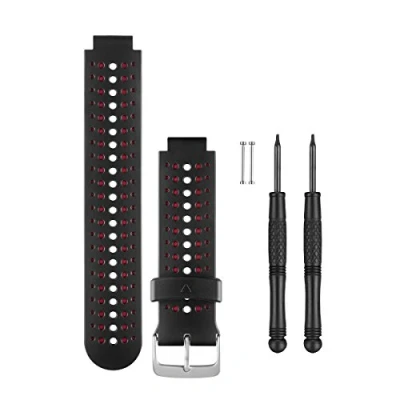 Obrázek Garmin Náhradní řemínek pro výměnný/náhradní náramek Forerunner 230/235/630 černá/Marsala, One Size