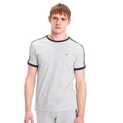 Obrázek Tommy Hilfiger Pánské tričko Rn Tee Ss, Grey (Grey Heather 004), X Large