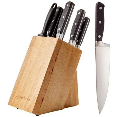 Obrázek AmazonBasics Premium Knife Block, 9dílná sada