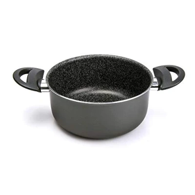 Obrázek Alluflon Tradition Italien Kasserolle, Aluminium, schwarz, 24 cm