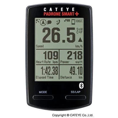 Obrázek Cateye Cyklopočítač Padrone Smart+ CC SC100B, černý, malý