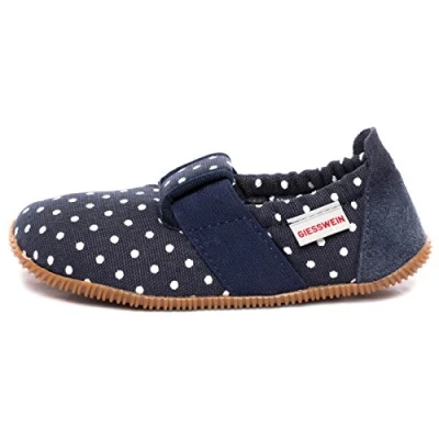 Obrázek Giesswein Unisex dětské Silz Slim Fit ploché domácí boty, Dk modrá