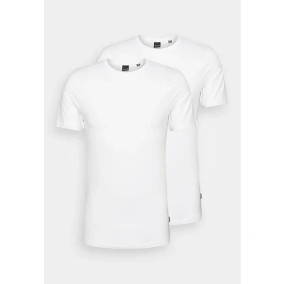 Obrázek Only &amp; Sons Onsbasic SLIM O NECK 2 PACK Jednoduché tričko, Muži, Velikost: Small, White