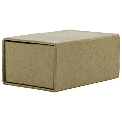 Obrázek Décopatch BT041C Streichholzschachtel (aus Pappmaché, Herzenform, zum Verzieren und Personalisieren, 6 x 9 4cm) 1 Stück kartonbraun