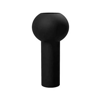 Obrázek Cooee Design Váza Pillar z keramiky v černé barvě ruční výroba, průměr: 12 cm, výška: 24 HI 028 27 BK