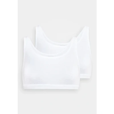 Obrázek Schiesser 2PACK Bustier OHNE CUPS Organic Cotton 95/5 Korzet, Ženy, Velikost: 38, Weiss