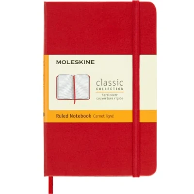 Obrázek Barevný zápisník Moleskine , červená kapsa