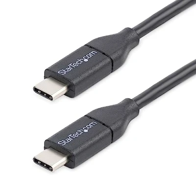 Obrázek StarTech.com USB C kabel, St/St, 0,5 m, 2.0, nabíjecí 2.0 typu C, krátký kabel