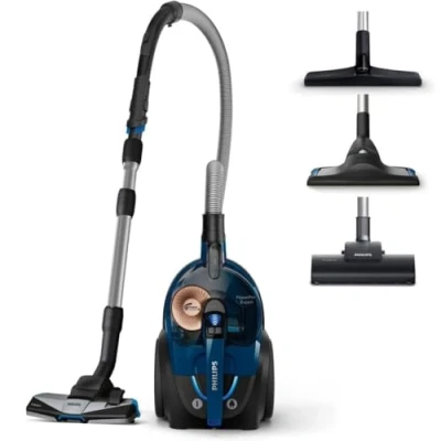 Obrázek Philips Bezsáčkový vysavač FC9745/09 PowerPro Expert (900 W, 2l objem prachu, extra turbo tryska na zvířecí chlupy), modrý/černý
