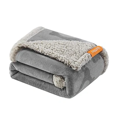 Obrázek Feandrea vodotěsná deka pro psy, sherpa fleece domácí mazlíčky miniaturní psy a malé kočky, 101 x 73 cm, M, lze prát v pračce, ochrana oboustranného potahu na pohovku, šedá PPB040G01