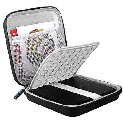 Obrázek Lacdo Externí DVD CD mechanika pevné disky obal pro Apple USB SuperDrive, HP F6V97AA, ASUS ZenDrive U9M/U8M, Dell Slim DW316, LG GP60/GP57 vypalovačka tvrdé pouzdro Case, černá