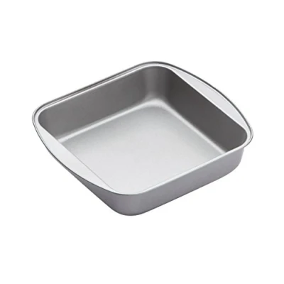 Obrázek KitchenCraft Čtvercová pánev, trvanlivý, odolný nepřilnavý povrch, lze mýt v myčce, 20 x 5 cm, 1 stříbrná