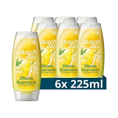 Obrázek Duschdas Sprchový gel citrón rozmarýn Sprchová koupel s recepturou vůně Fresh Energy zajišťuje osvěžující start do dne 6 x 225 ml