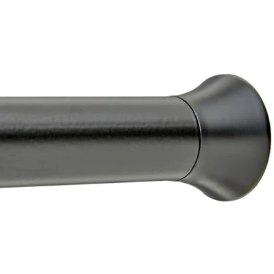 Obrázek AmazonBasics Tension Sprchový závěs pro sprchové dveře, 137,1 228,6 cm, černý