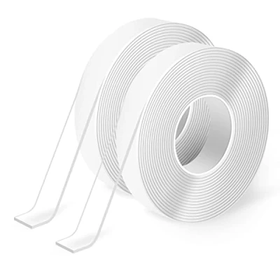 Obrázek Art3d 6 Meter, Nano Doppelseitiges Klebeband Transparent, 2mm Dicke, Mehrzweck für Teppichmatte, Kleisterartikel, Fotorahmen, Bastelwandmontage