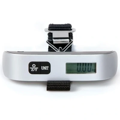 Obrázek DOMO DO9090W váha kufru/zavazadlová s LCD displejem do 50 kg stříbrná, stříbrná