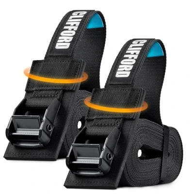 Obrázek CLIFFORD upínací popruhy I 38 mm extra široké 2,0 m 5,5 400 kg / 800 EN12195 2 popruh pro auto, motocykl, SUP Board, střešní box,