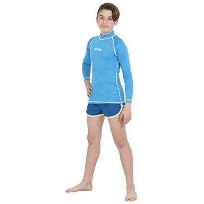 Obrázek Seac T Sun Long Kid, schützendes Rash Guard Tauchshirt für Kinder zum Schnorcheln und Schwimmen mit Sonnenschutz