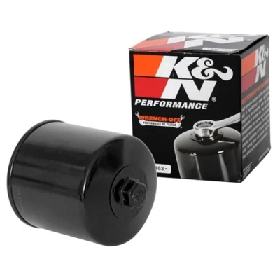 Obrázek K&amp;N Powersports olejový filtr patrona 77x90mm kompatibilní s BMW (KN 163), červená