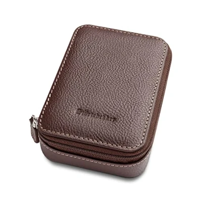 Obrázek Störtebekker® Premium holící strojek etuje kvalitní z pravé kůže vyrobeno a trvale zabaleno vhodné pro všechny holicí strojky holítka nápad na dárek