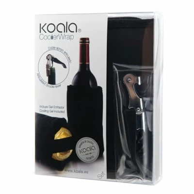 Obrázek Koala 63080000 Flaschenkuehler Set Shirt Wein und Korkenzieher