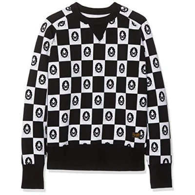 Obrázek Kings of Indigo Pánská mikina Parnell Regular Fit m černá (Checkerboard Black 6902)