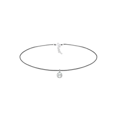Obrázek Elli Dámský náhrdelník Choker s krystaly pozlacený, Fazetový brus, Krystal