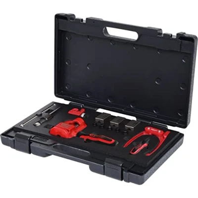 Obrázek KS Tools 122.1290 FLAREFIX 1 univerzální sada brzdových vodičů s hydraulickým vřetenem, 16dílná