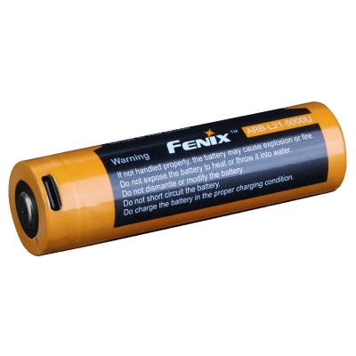 Obrázek Fenix 21700 5000 mAh s USB C (Li Ion) nabijecí 1 ks Baterie