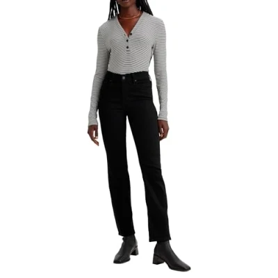 Obrázek Levi&#039;s Damen 314 Shaping Straight Jeans, Black and Black, 31W / 34L