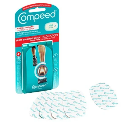 Obrázek Compeed náplast na puchýře Extreme hydrokoloidní pro extra silnou ochranu před puchýři patách, 5 náplastí