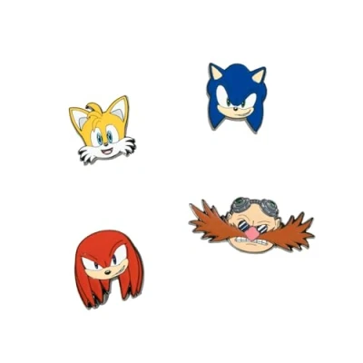 Obrázek Grupo Erik Set Pins Sonic The Hedgehoc 4 Anstecknadeln Geschenke Merchandising