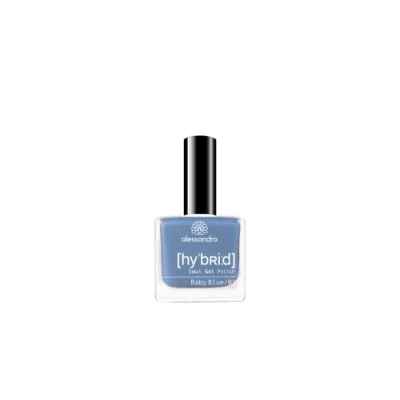 Obrázek alessandro Hybridní lak Baby Blue modrá v pouhých 3 krocích perfektní nehty bez LED vydrží až 10 dní! 8 ml