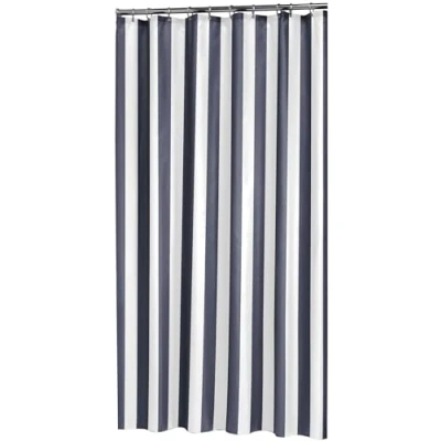 Obrázek Sealskin Sprchový závěs Linje, textil, Š x V: 180 200 cm, modrý