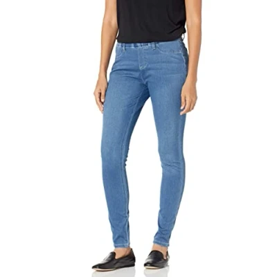 Obrázek Amazon Essentials Damen Strick Jeggings Zum Hineinschlüpfen (Erhältlich in Übergröße), Helle Waschung, XL Kurz