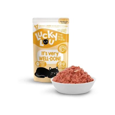 Obrázek Kapsička LUCKY LOU Lifestage Sterilized s drůbežím masem 125g