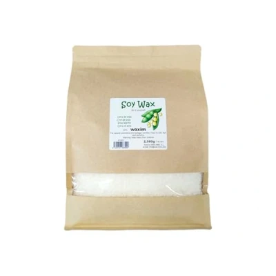 Obrázek Sójový Vosk 2 500 g v perlách. pro ekologické svíčky a přírodní kosmetiku. Svíčkový vosk, veganský granulát sója. kutily.
