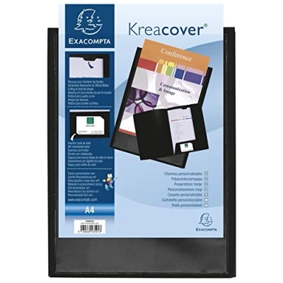 Obrázek Exacompta 43501E Prezentační složky (PP, Krea Cover, A4), balení 10, černá