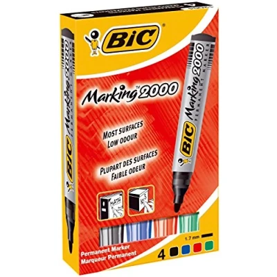 Obrázek zvýrazňovač Perman Entny ECO 2000 Mix Kolorów 4 Sztuki
