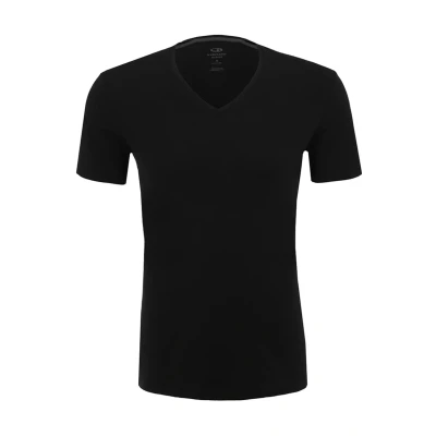 Obrázek Icebreaker Merino Anatomica SS V Tílko, Muži, Velikost: Large, Black/monsoon