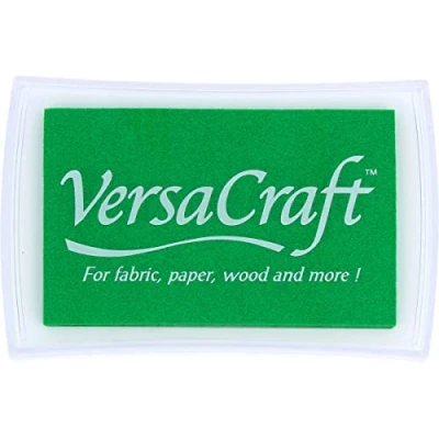 Obrázek Tsukineko Spring Green VersaCraft razítkovací poduška, syntetický materiál, zelený, 9,7 x 6,2 2 cm