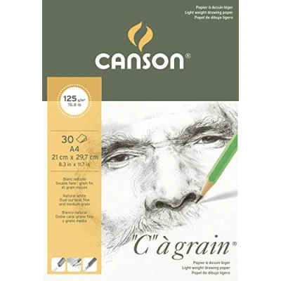 Obrázek Canson 400060605 C a grain Zeichenpapier, A4, naturweiß