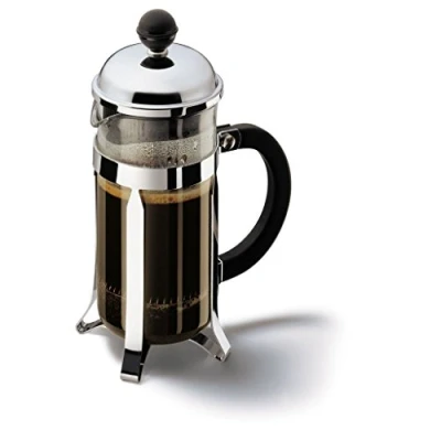 Obrázek Bodum Chambord Stroj na přípravu kávy (systém French Press systém, ochrana proti protékání, litinový rám), 0,35 L