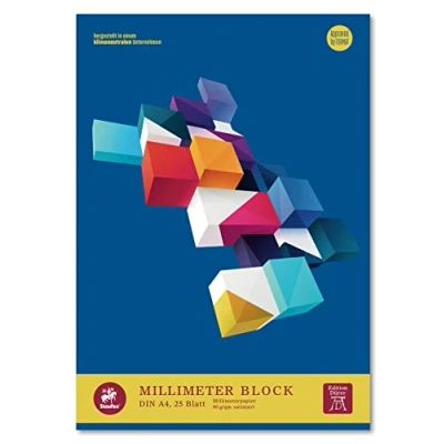 Obrázek Staufen Edice Dürer milimetrový blok DIN A3, 25 listů, prémiový bílý papír 90 g/m², milimetrová linka, 1 kus