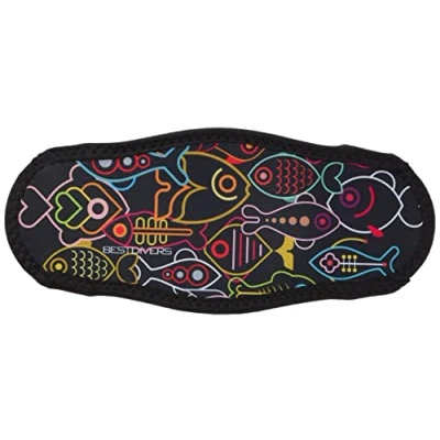 Obrázek Best divers Uhrenarmband Maske aus Neopren, doppelt Folio, Gummifische