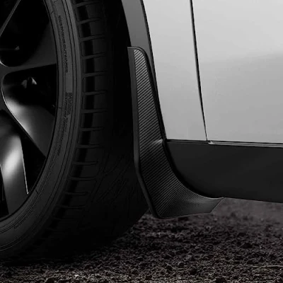 Obrázek Spigen Tesla Model Y ochrana proti postříkání, lapač nečistot pro příslušenství Tesla, není nutné vrtání otvorů 4 kusy