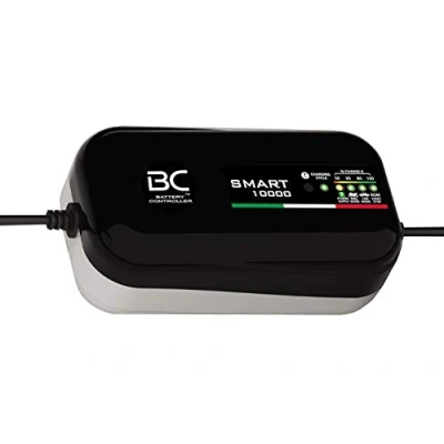 Obrázek BC SMART 10000 12V 1A/10A nabíječka baterií s automatickou kompenzací teploty 4 nabíjecí programy pro autobaterie, motocyklové baterie, baterie start stop a napájení