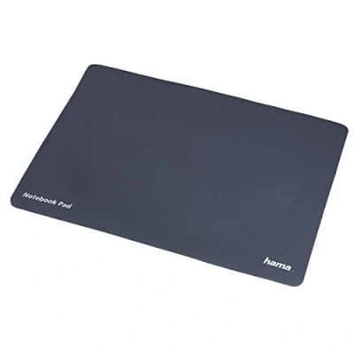 Obrázek Hama Podložka pod myš 3 v 1: z mikrovlákna, ochrana displeje a čisticí hadřík, vhodná pro notebooky s úhlopříčkou obrazovky 40 cm (15,6 palce), antracit