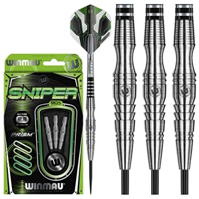 Obrázek WINMAU Sada šipek Sniper 23 g Profi Wolfram Steeltip s křidélkami a stopkami