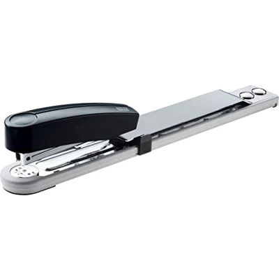 Obrázek Novus B 15 sešívačka/sešívačka s dlouhým rukávem (s hloubkou vložení až 250 mm, pro 25 listů (80 g/m²)) světle šedá/tmavě černá